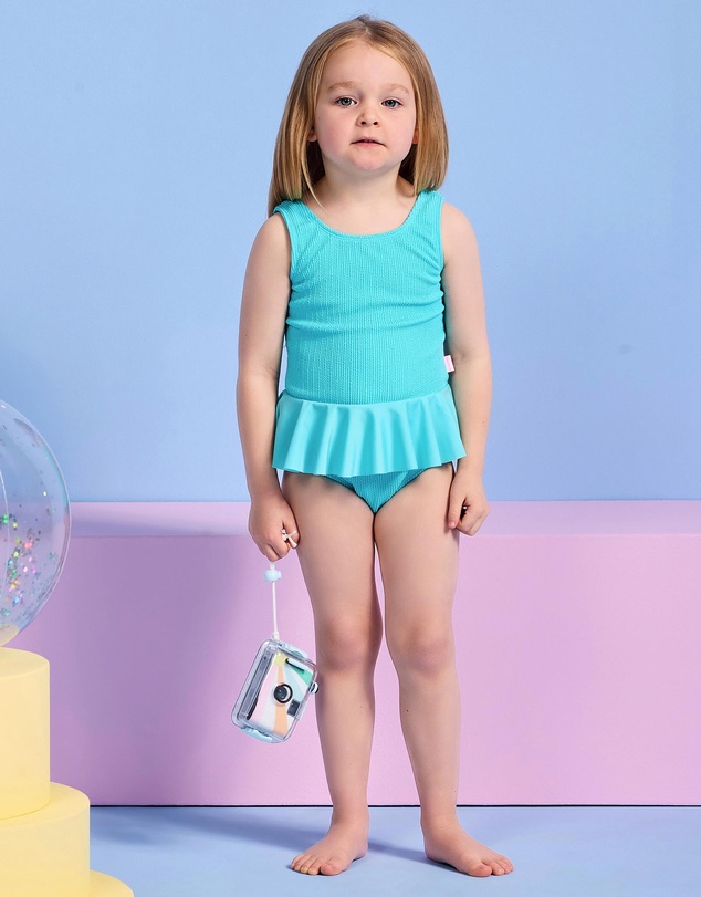 Seafolly - Textured Frill One Piece - Kids