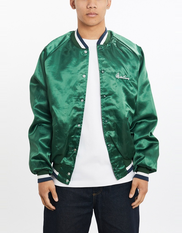 Vintage by The Real Deal - Pre Loved - Vintage 90s 'Motor Convoy' Satin Bomber Jacket
