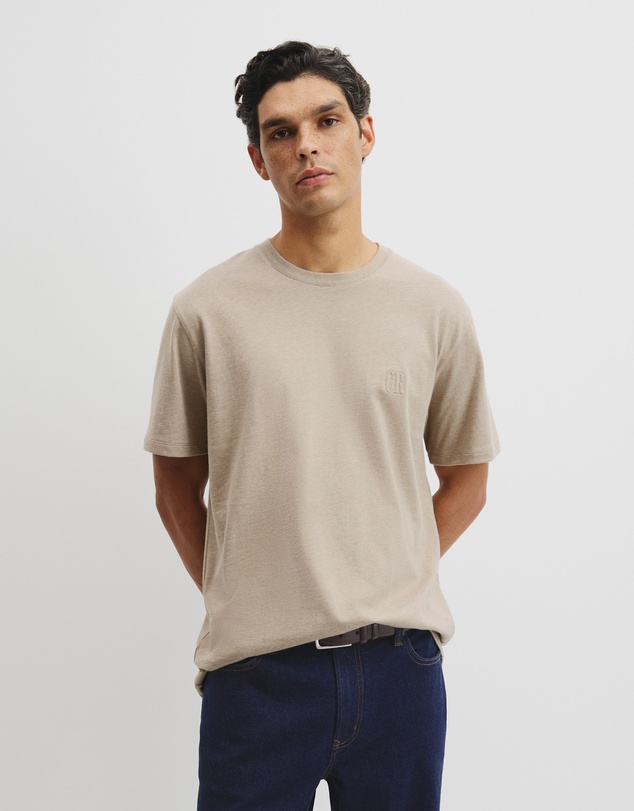 Country Road - Brushed Melange Cotton T-shirt