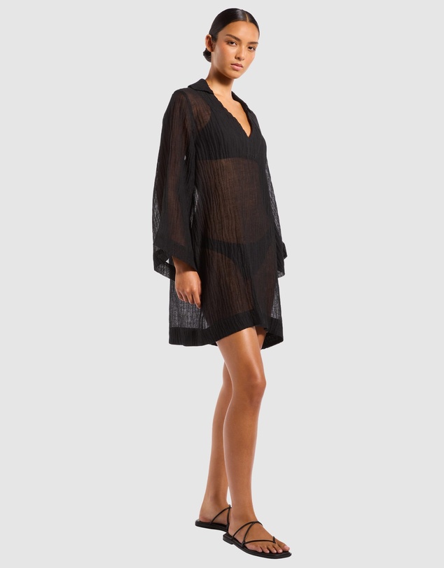 JETS - Wave Gauze Sheer Mini Cover Up