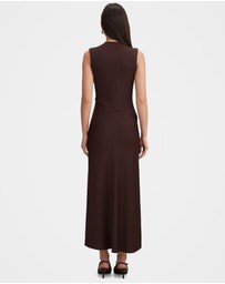 Forever New - Jayden Satin Mixed Midi Dress