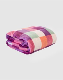 Bambury - Charlie Checkered Ultraplush Blanket