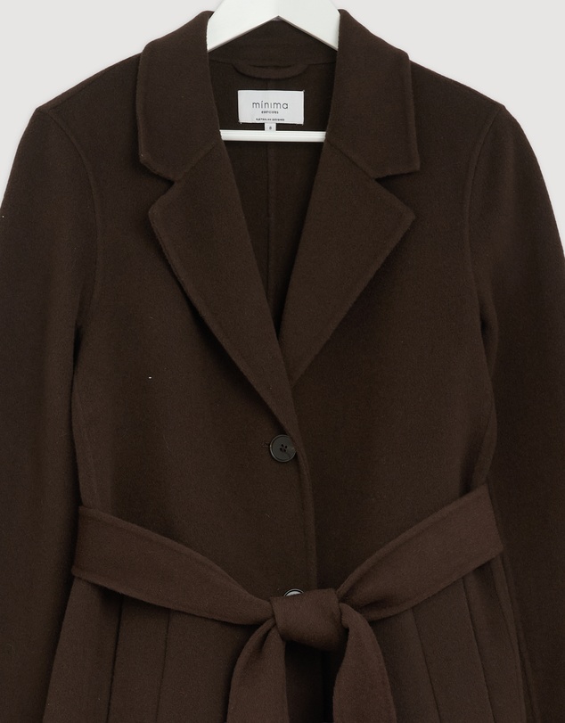 Revibe - Repaired Minima Esenciales Dulcie Relaxed Wool Coat - AU 8