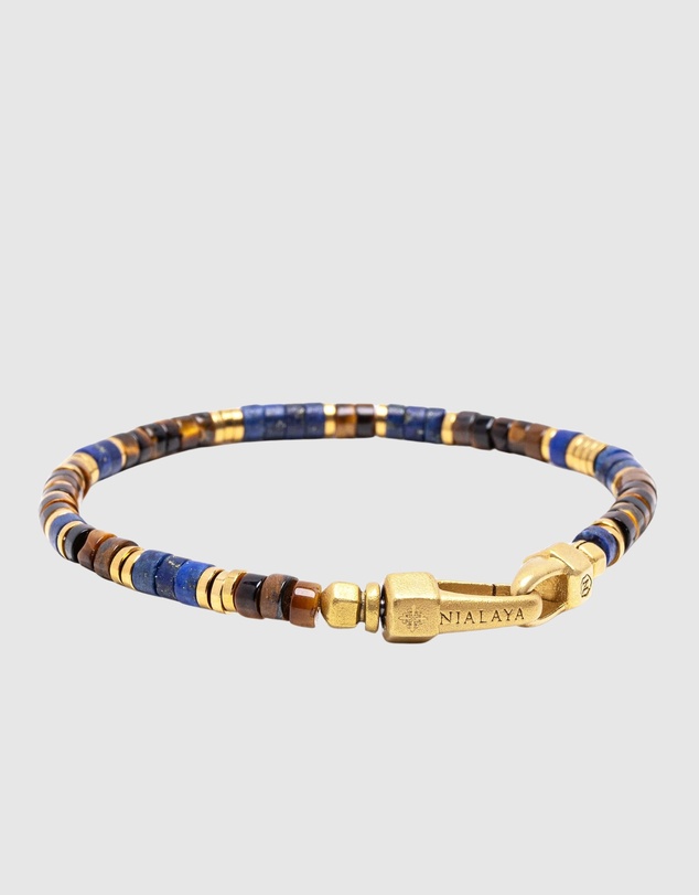Nialaya Jewellery - Earth Royale Heishi Bracelet