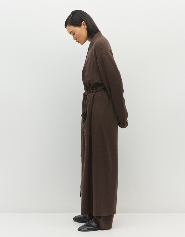 JH Lounge - JHL Long Robe (Cotton Cashmere) Chocolate