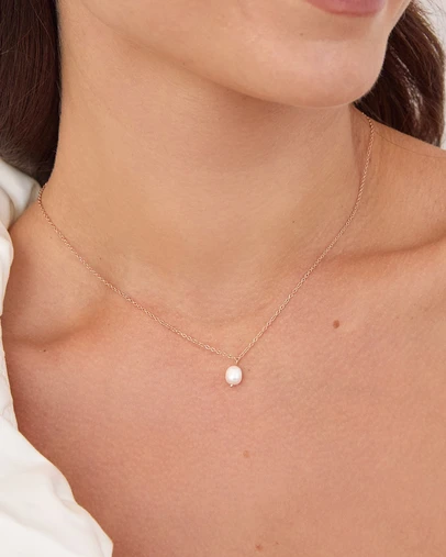 The Silver Collective - Zali Necklace Rose Gold