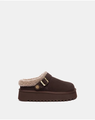 EVERAU - Australian Shepherd Ugg Pulsey Platform Cow Suede Upper House Shoes