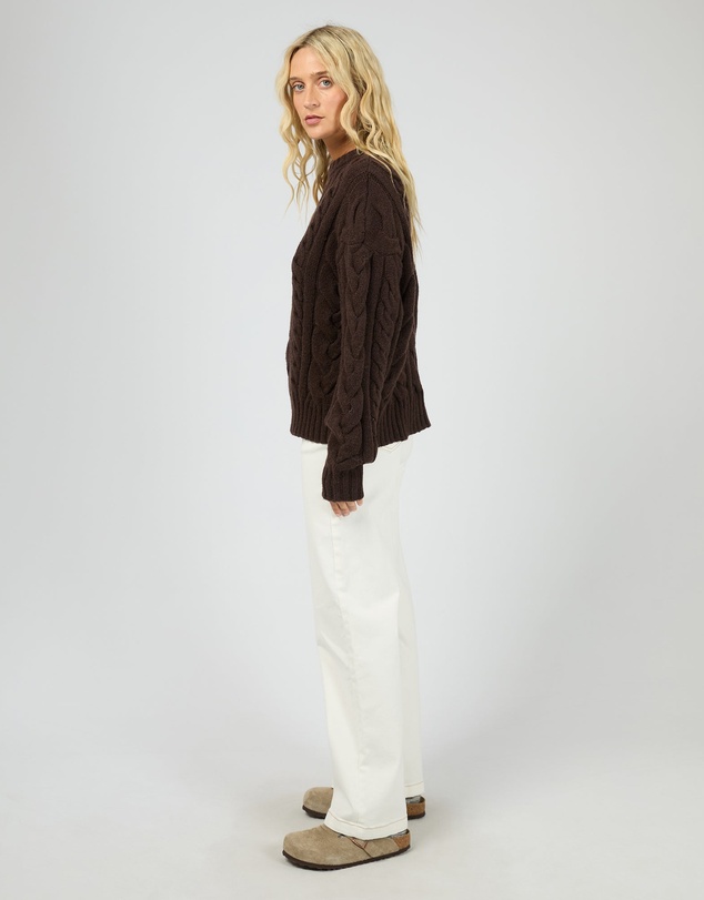 All About Eve - Higgins Cable Knit Brown