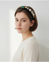 Mossée - Ashy Mixed Stone Headband