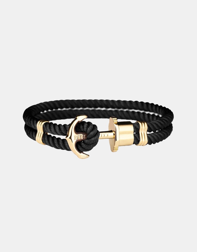 Paul Hewitt - Phrep Nylon Black Gold L Bracelet