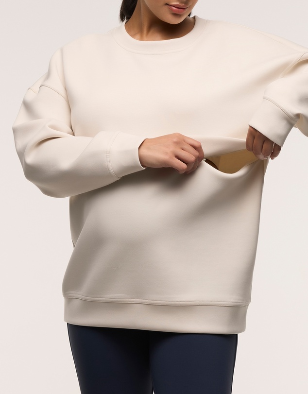 Soon Maternity - Oversized Feeding Zip Jumper