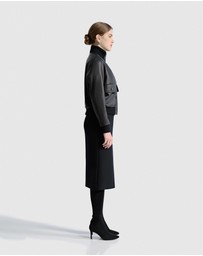 IDA+S - Isolde Leather Bomber Jacket