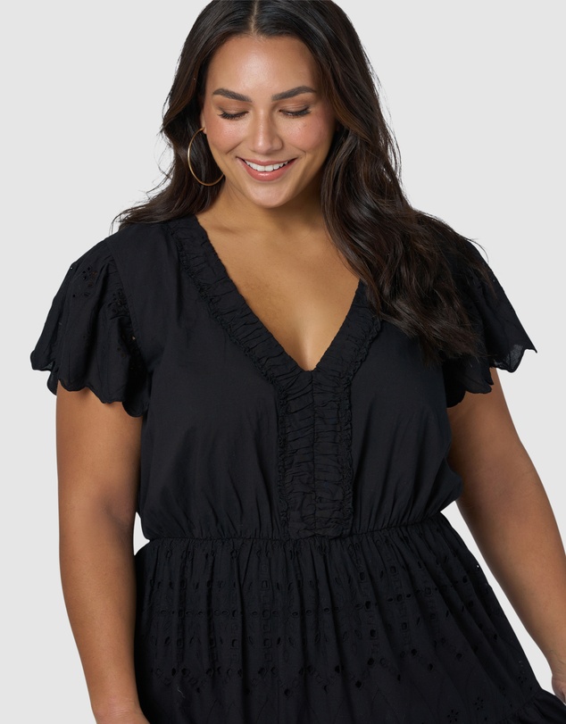 Indigo Tonic - Allegra Broderie Maxi Dress