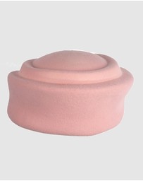 Max Alexander - Felt Pink Pillbox Hat
