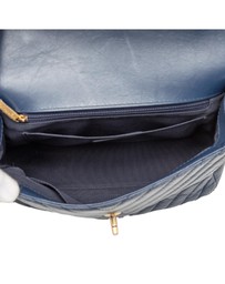 Pre-Loved by Azura Reborn - Pre-Loved CC Chevron Aged Calfskin Top Handle Flap
