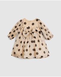 Bardot Junior - Wednesday Organza Spot Dress - Babies-Kids