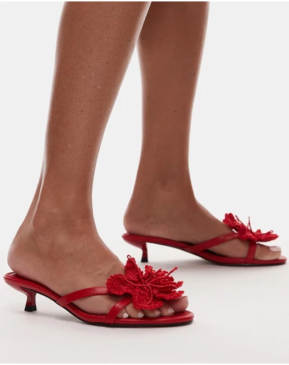TOPSHOP - Ish Kitten Heeled Sandals