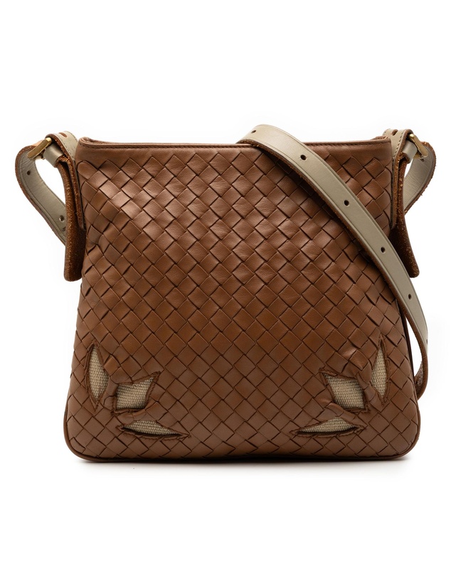 Pre-Loved by Azura Reborn - Pre-Loved Nappa Intrecciato Cutwork Crossbody