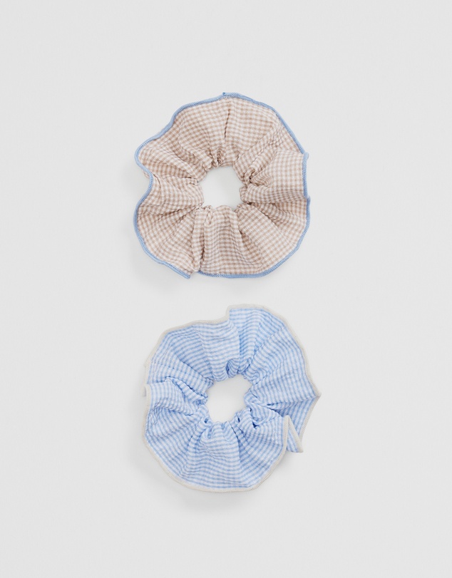 Country Road - Gingham Scunchie Pack Of 2