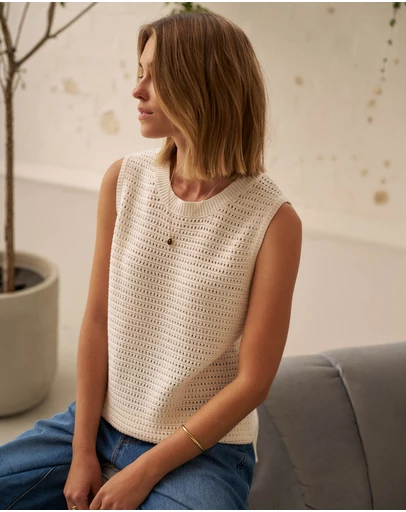 Ceres Life - Maddy Mesh Knit Tank