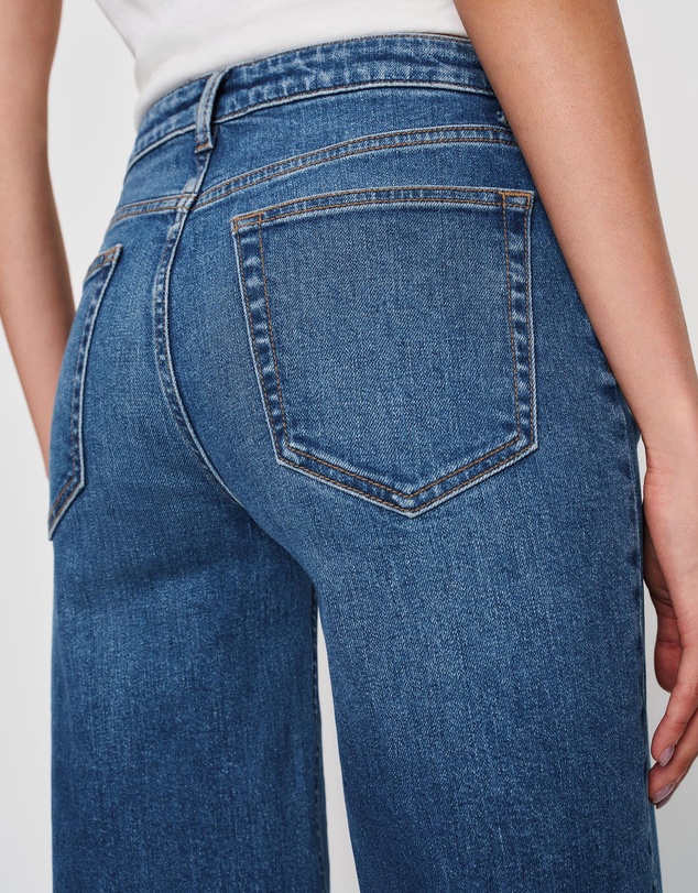 Reformation - Greta Super Stretch Low Rise Wide Leg Jeans