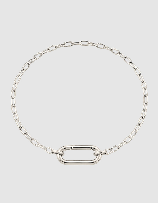 Elli Jewelry - Carabiner Paperclip Chain Bracelet in 925 Silver