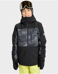 Quiksilver - Boys 8 to 16 Side Hit Print Insulated Jacket