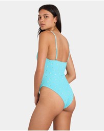 RVCA - Womens Rose Bud One Piece Swimsuit