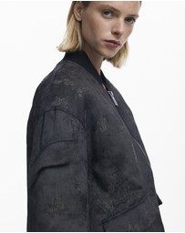 Desigual - Embroidered bomber jacket