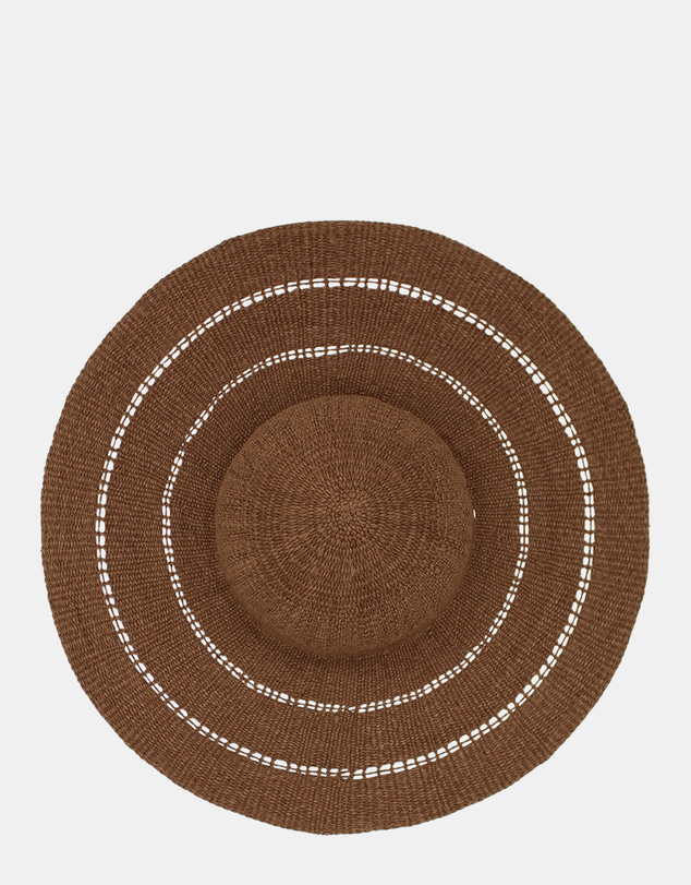 Morgan & Taylor - Blaise Woven Straw Sun Hat in Brown