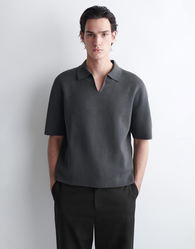 COS - Milano-Knit Cotton Polo Shirt