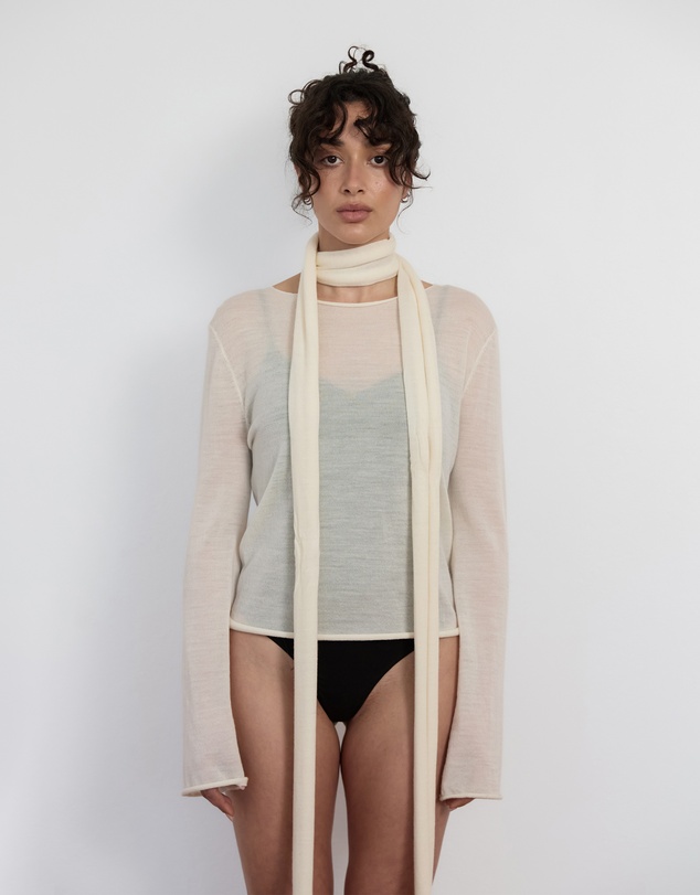 Pinky & Kamal - Lightweight Knit and Scarf