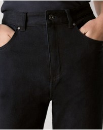 Trenery - High Rise Straight Leg Jean in Blue Black