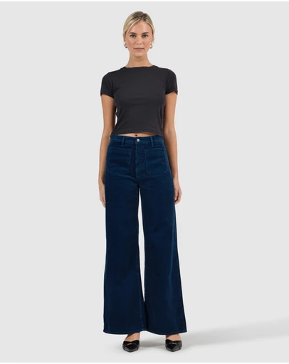 Rolla's - Relaxed Sailor Jean - Teal Cord