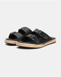 Tommy Hilfiger - Flex Jutte Hilfiger Leather Sandals - Men's