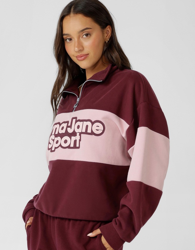 Lorna Jane - Sports Quarter-Zip Sweat