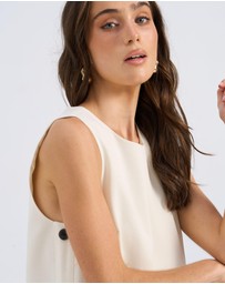 Vero Moda - Fame Buttoned Mini Dress