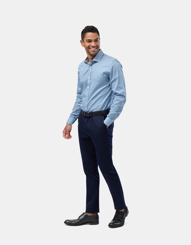 Brooksfield - Circle Motif Slim Fit Shirt