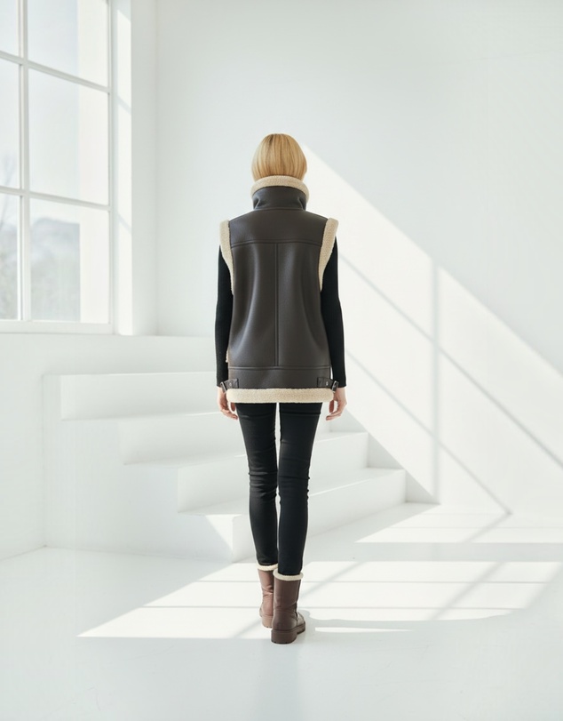 Mossée - Chole Faux Shearling Vest
