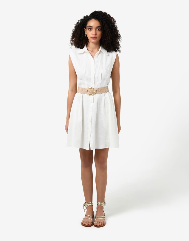 Forcast - Ami Linen Mini Beach Dress
