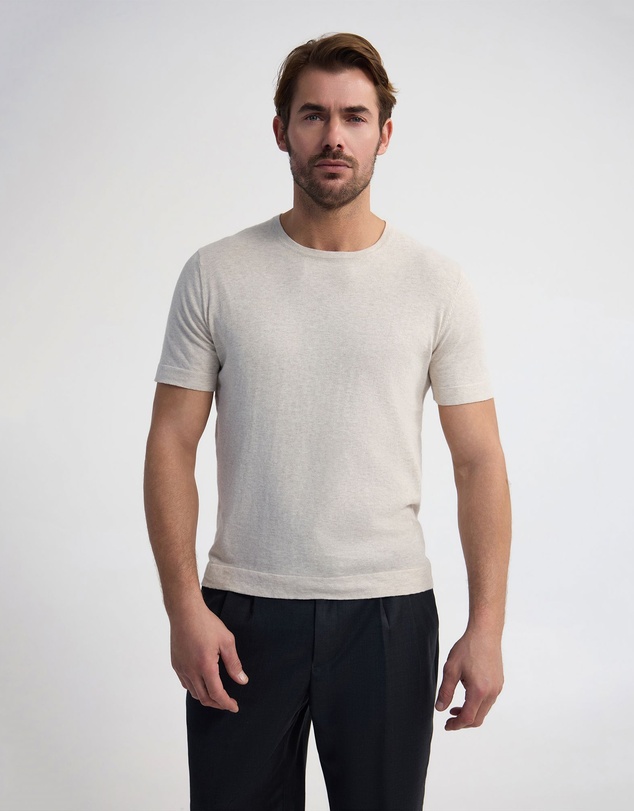 Oxford - Theodore Crew Neck Knitted T-Shirt