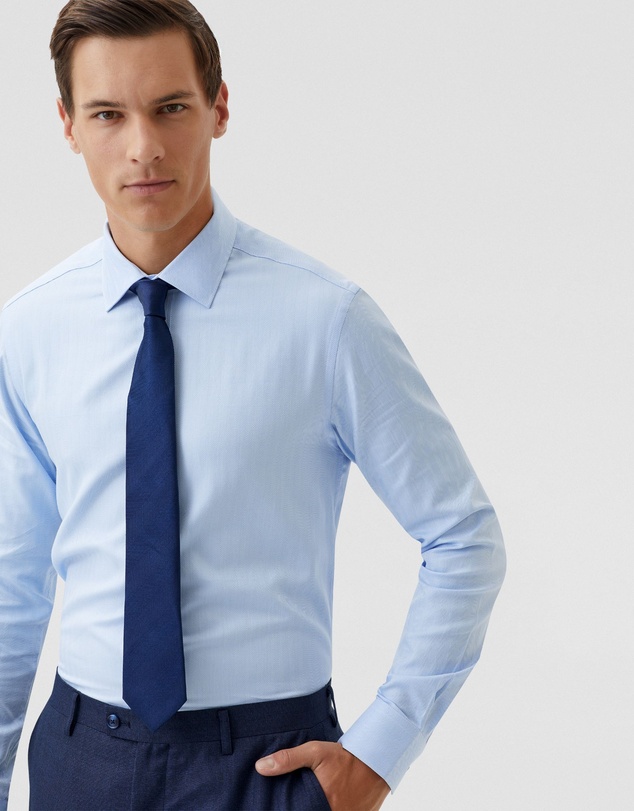 Oxford - Beckton Herringbone Cotton Shirt