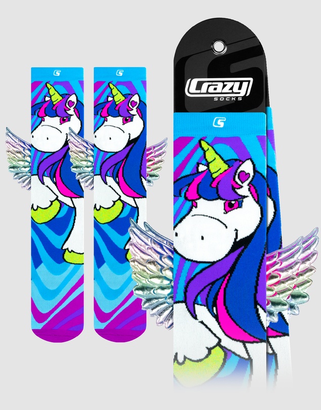 Crazy Skates - Crazy Socks Unicorn Knee-High Socks