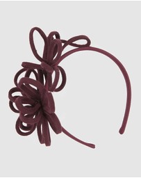 Max Alexander - Felt Burgundy Loops Fascinator