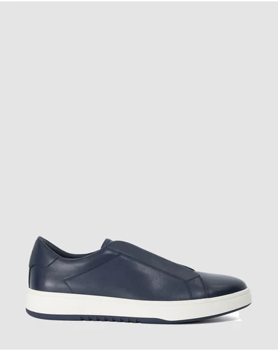 Dune London - Troys - Navy Leather