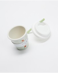 itti bitti - Bamboo Reusable Baby Cino Cup With 2 Straws - Babies-Kids