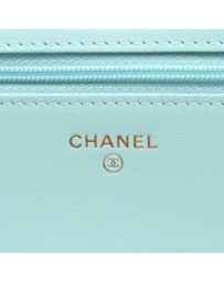 Pre-Loved by Azura Reborn - Pre-Loved Quilted Caviar Boy Wallet on Chain
