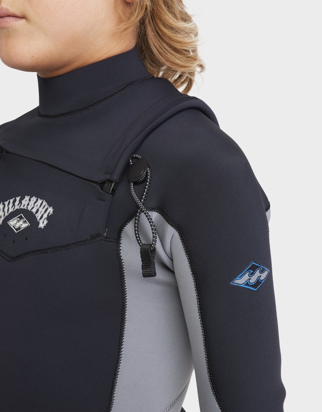 Billabong - Boys 8 to 16 3/2mm Absolute Natural Chest Zip Wetsuit