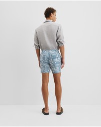 Country Road - Abstract Print Swim Straight