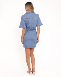 Petal & Pup - Leyton Mini Dress - Denim Chambray